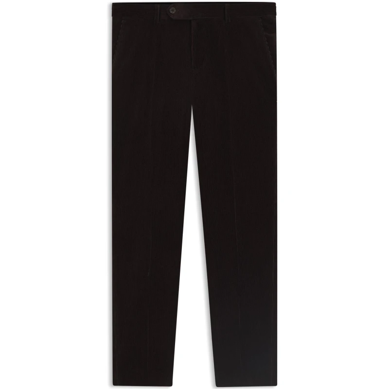 Image of Boss x BECKHAM Striped Pleat-Front Trousers Brown 244 male 38 (48)