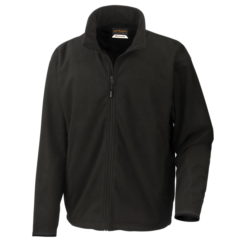 Image of Result Result Men Urban Extreme Climate Stopper Fleece Jacket in Black Size: Small Black S Male 5063470517312
