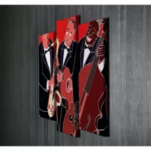 Image of UC013 Multicolor Decorative Canvas Painting (3 Pieces)