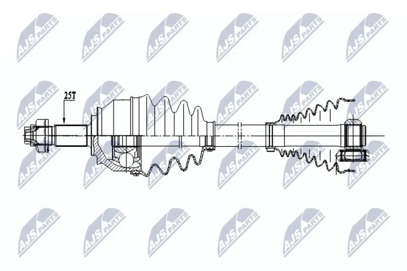 Image of NTY Drive shaft NTY NPW-FT-033