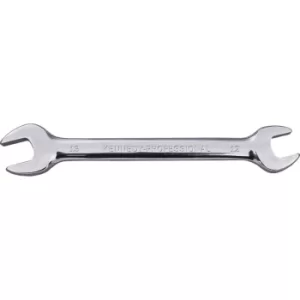 image of Metric Open Ended Spanner, Double End, Chrome Vanadium Steel, 18MM X 19MM