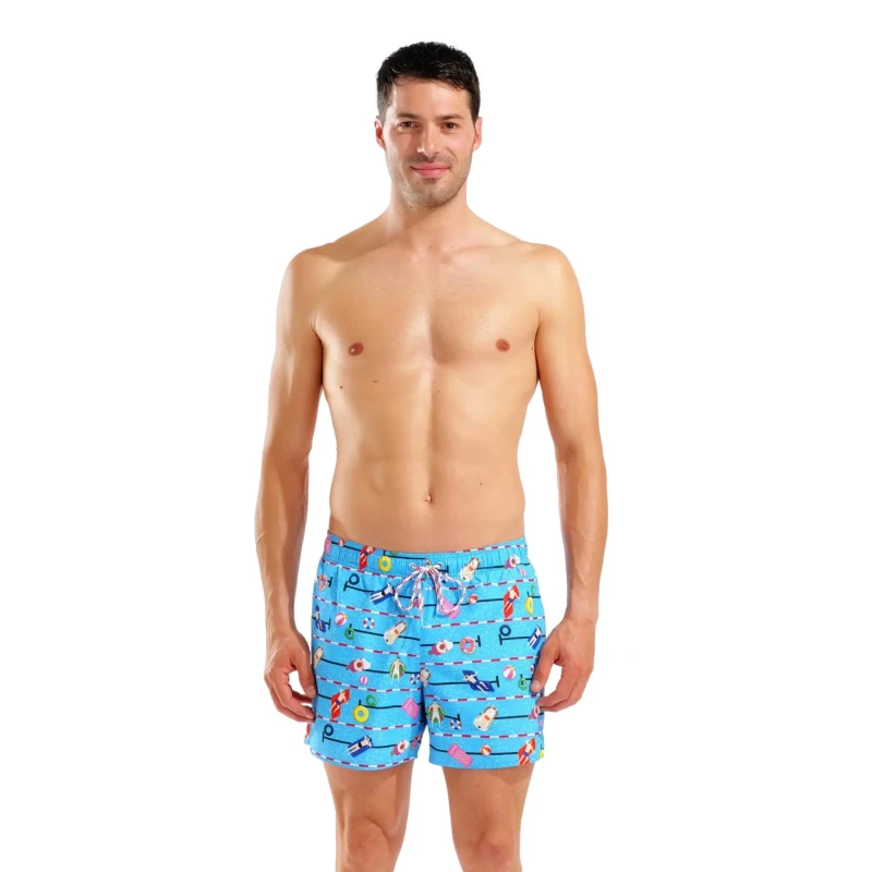 Image of Swim shorts Arena Water Prints AO Bleu Male 2XL
