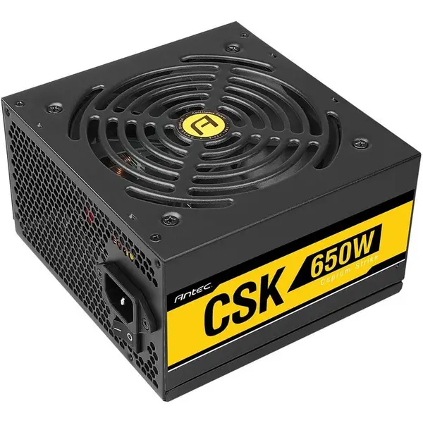 image of Antec Antec Bronze Power Supply CSK 650W 80+ Bronze Certified PSU Continuous Power with 120mm Silent Cooling Fan ATX 12V 2.31 / EPS 12V Bronze Power S