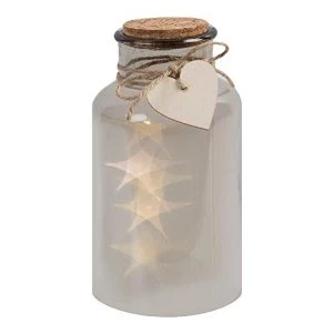 Image of Vintage Boutique Light Up Soft Grey Mason Jar