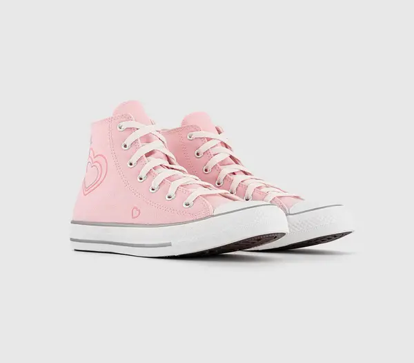 Converse Kids All Star Hi Trainers Donut Glaze Vintage White, 5