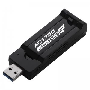 image of AC1750 Dual-Band WiFi USB 3.0 Adapter with 180-degree Adjustable Ante