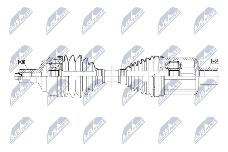Image of NTY Drive shaft NTY NPW-ME-182