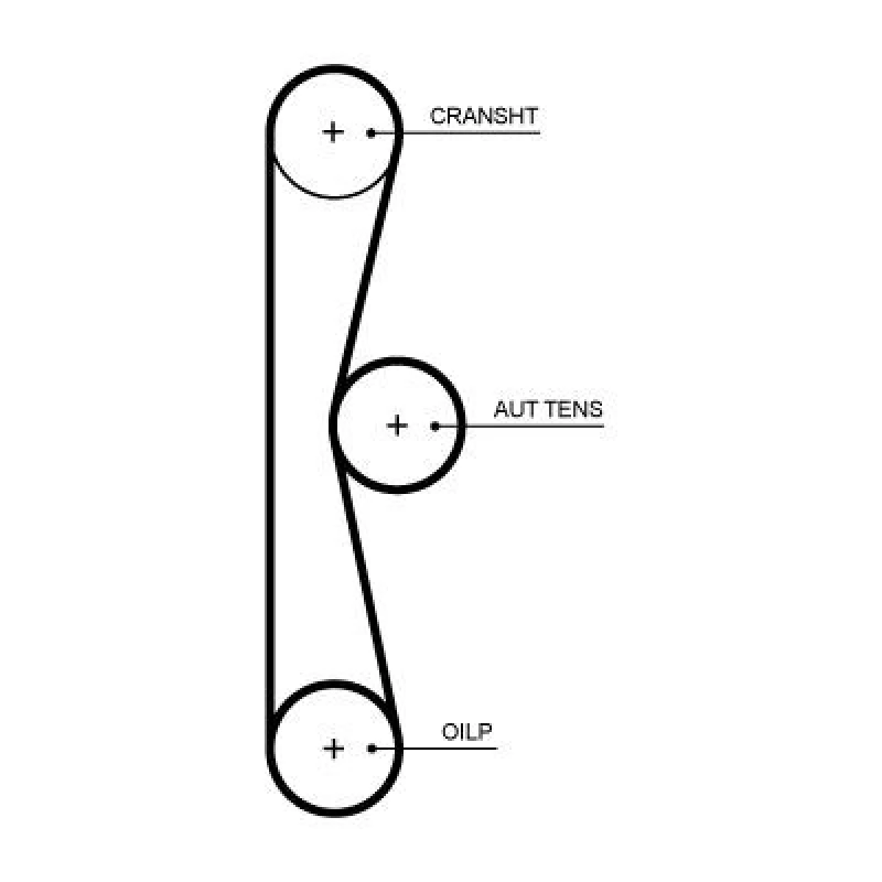 Image of GATES Timing Belt GATES T375HOB