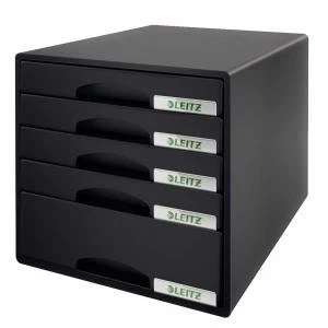 image of Leitz Black Plus Drawer Cabinet 52110095