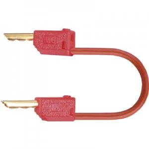 Image of Test lead Banana jack 2mm Banana jack 2mm 0.6 mRedStaeubliLK2 F 60cm rt