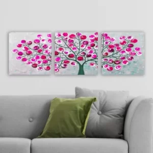 Image of DRPRC07 Multicolor Decorative Canvas Painting (3 Pieces)