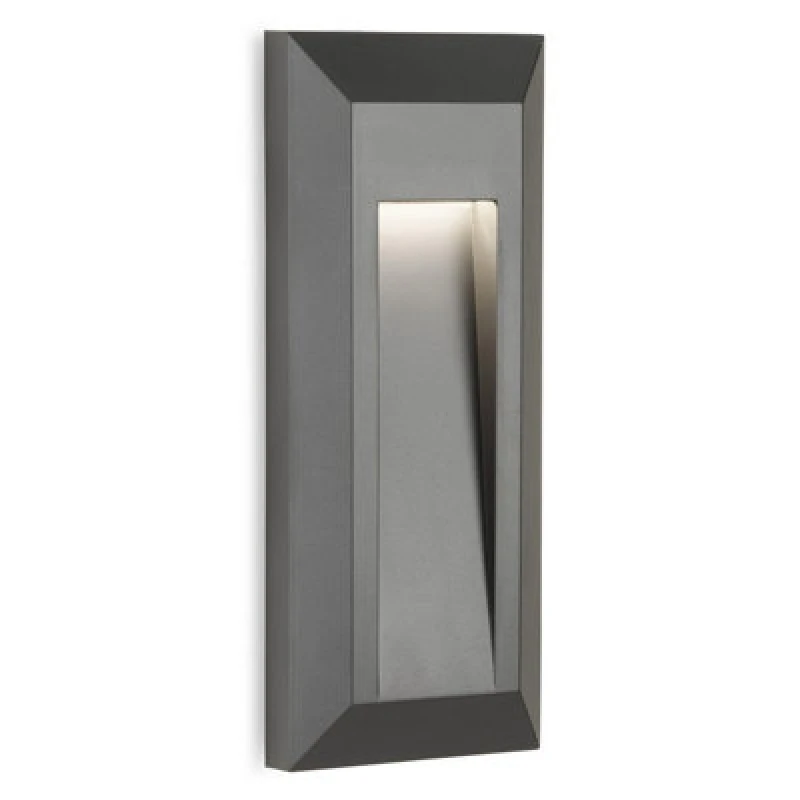 Image of Luminosa Lighting Luminosa Enzo Flush Resin Wall & Step Light Graphite 1W LED 30Lm 4000K Ip65