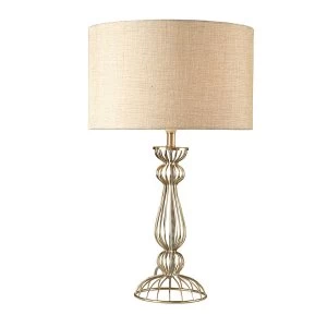 image of The Lighting and Interiors Group Noho Metal Table Lamp - Chrome