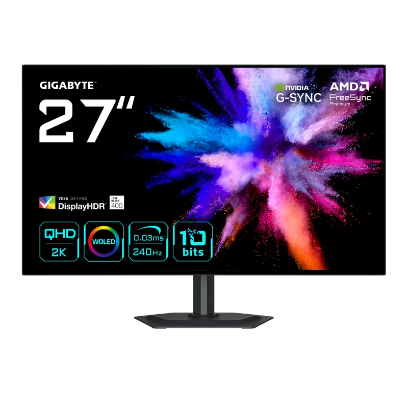 Image of Gigabyte GO27Q24G 27OLED 2K QHD Gaming Monitor - 2560 x 1440. 240Hz.