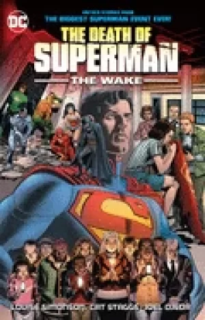 Image of death of superman the wake