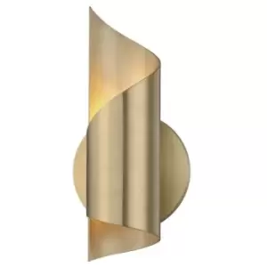 image of Evie 1 Light Wall Sconce Brass