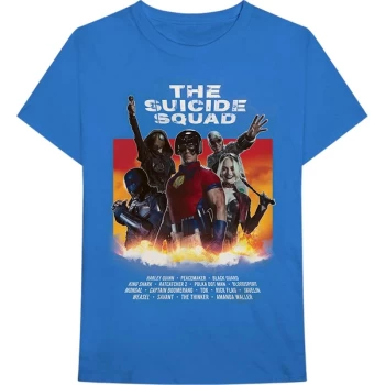Image of The Suicide Squad - Credits Unisex Large T-Shirt - Blue