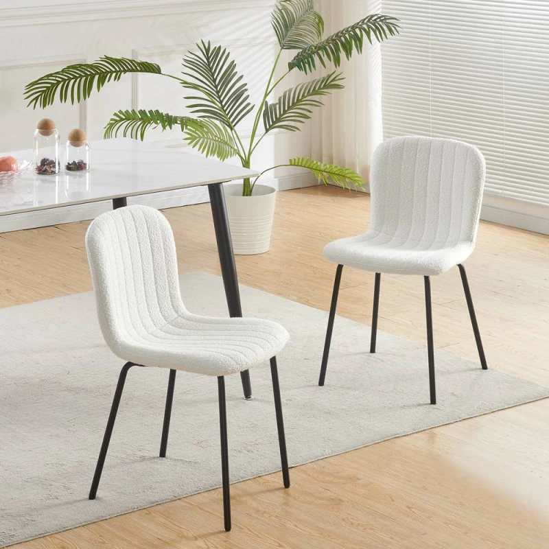 Image of MCC Direct Bella Luxe Set of 2 Dining Chairs Dining Chairs in Beige Beige Unisex