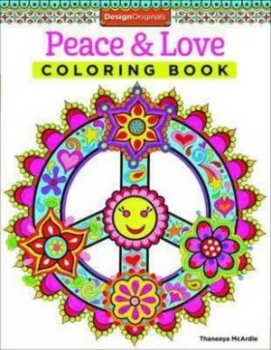 Image of Peace and Love Coloring Book by Thaneeya Mcardle Book