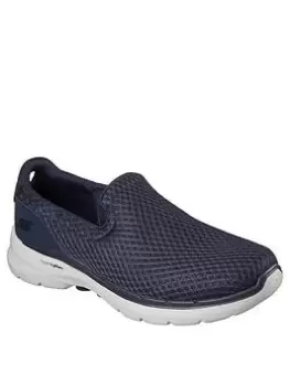 Image of Skechers Go Walk 6 Athletic Mesh Slip On Shoe - Navy, Size 10, Men