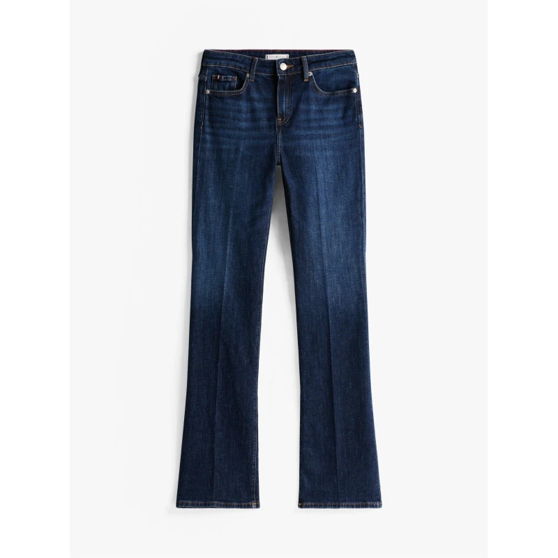 Image of Tommy Hilfiger Womens Bootcut Jeans Dark Blue female 34 L30