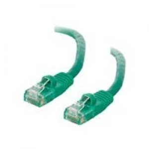 image of C2G .5m Cat5E 350 MHz Snagless Patch Cable - Green