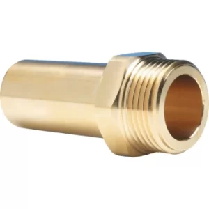 image of 22MM X 3/4" BSPT Ring Main Brass Stem Adaptor