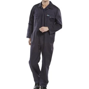 Image of Click Workwear Boilersuit Size 34 Navy Blue Ref PCBSN34 Up to 3 Day