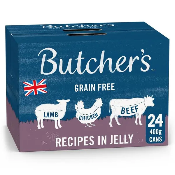 Butcher's Recipes in Jelly Dog Food Tins 110357369