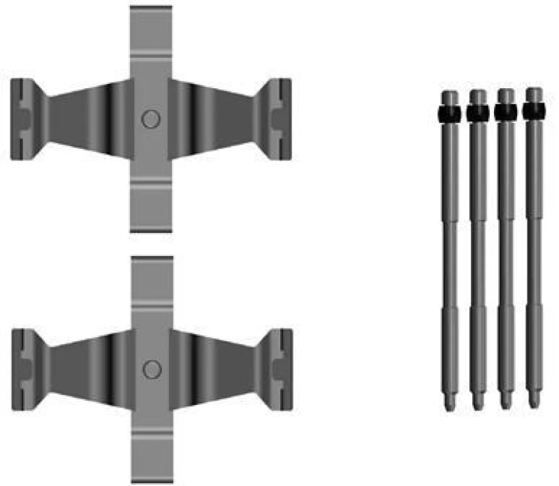 Image of Brake pad fitting kit TEXTAR 82562500