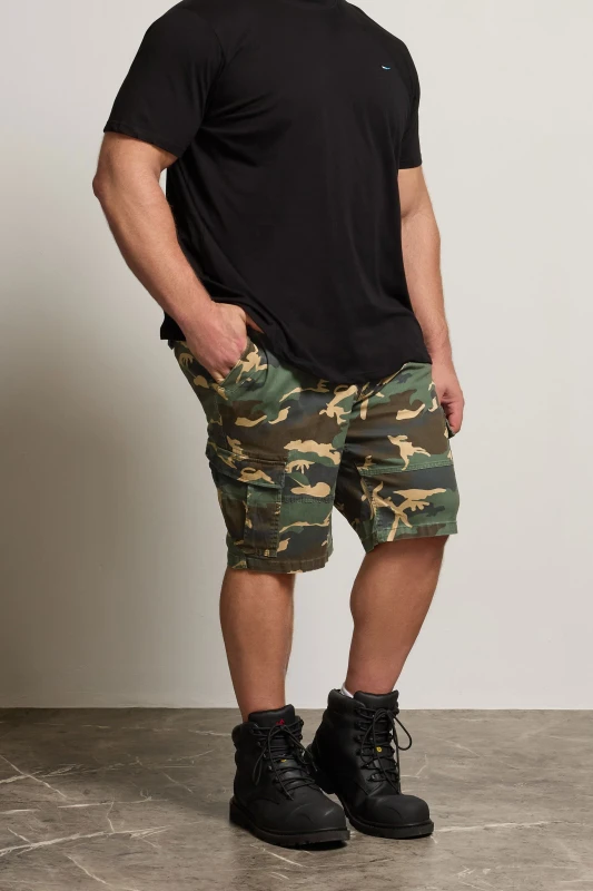 Image of BadRhino Camo Cargo Shorts Dark Green