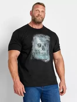 Image of BadRhino Badrhino Black Skull T-Shirt Black, Size 1Xl, Men