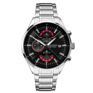 Image of Sekonda Black And Silver Dress Watch - 1697