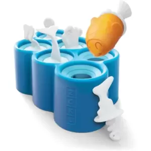 Image of Zoku Fish Ice Pop Mould (6 sticks) Blue