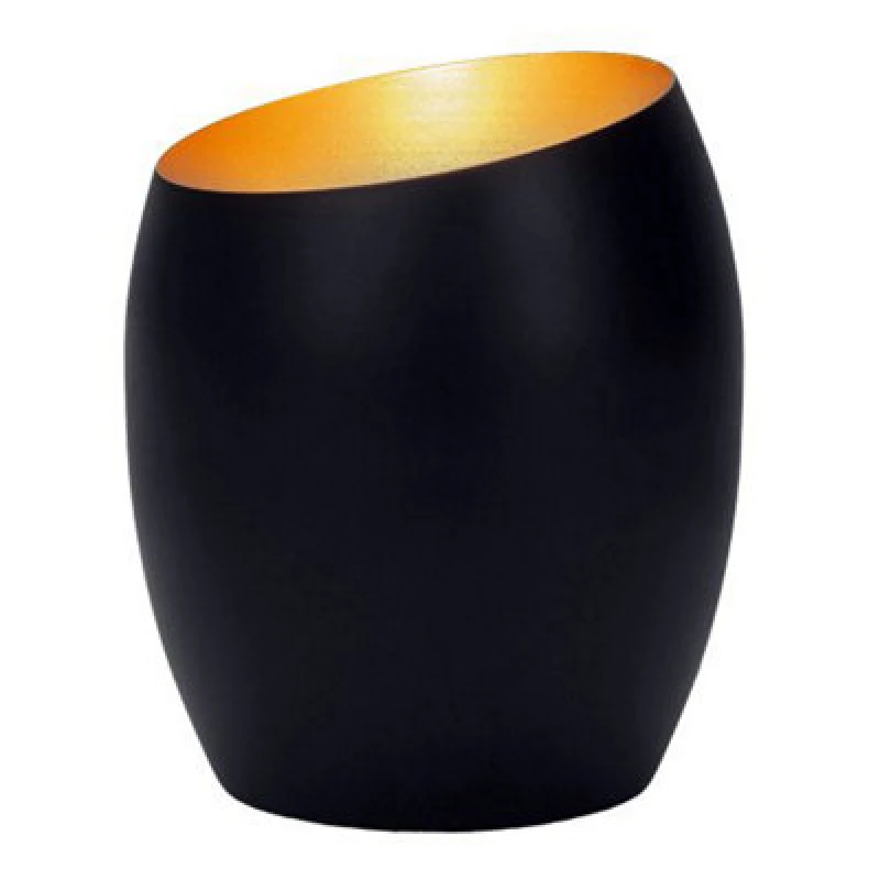 Image of Happy Homewares Contemporary Designer Matt Black Metal Integrated LED Table/floor Lamp Uplighter