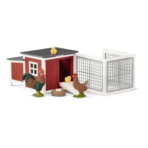 Image of SCHLEICH Farm World Chicken Coop Toy Playset