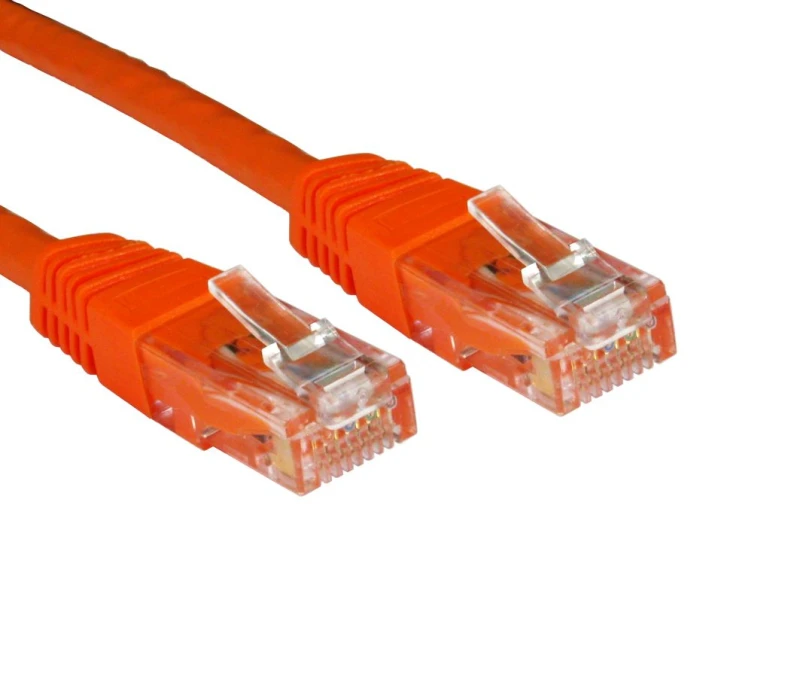 Image of Cables Direct UTP Cat6 0.5m networking cable Orange U/UTP (UTP)