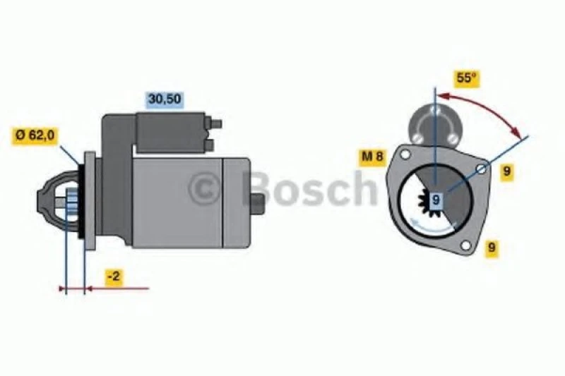 Image of Starter motor Bosch 0 986 017 930