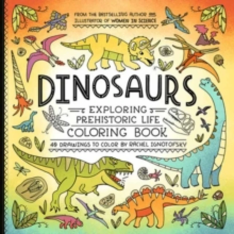 Image of Dinosaurs Coloring Book : 40 Drawings to Color Paperback / softback
