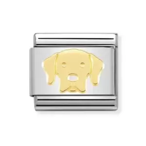 Image of Nomination Classic Gold Labrador Retriever Charm