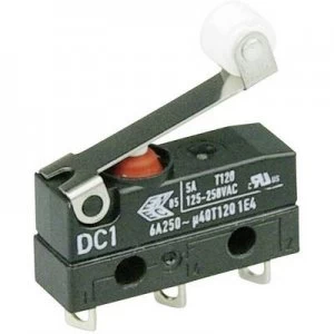 Image of Cherry Switches Microswitch DC1C A1RB 250 V AC 6 A 1 x OnOn IP67 momentary