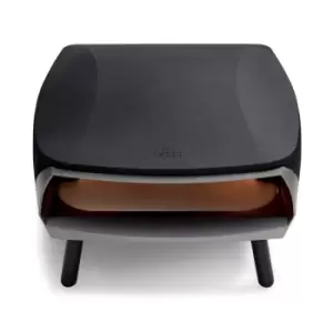 Image of Witt ETNA FERMO BLACK FERMO 16" Gas Pizza Oven, Black