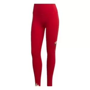 image of adidas Thebe Magugu Studio 7/8 Tights Womens - Red