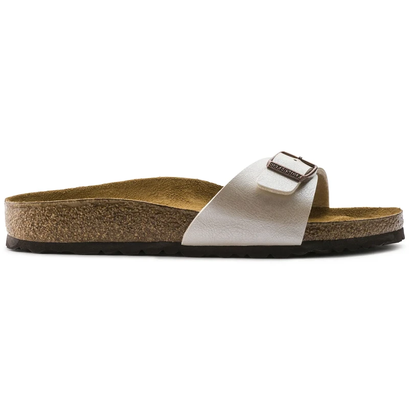 Image of Birkenstock Womens sandals Birkenstock Madrid BS Birko-Flor Blanc Female 36 Etroit