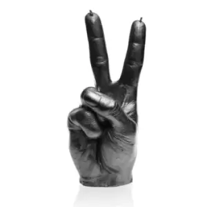 Image of Hand Peace Sign Candle – Steel