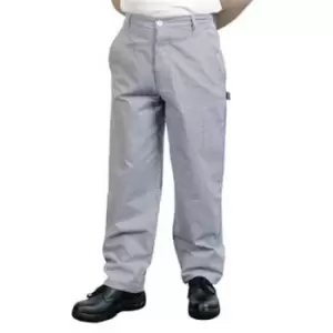 image of BonChef Classic Mens Chef Trousers 32" (Royal/White) - Royal/White