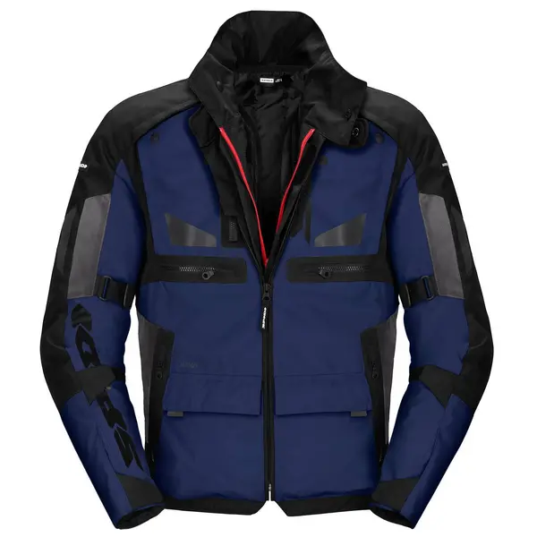 Image of Spidi Crossmaster Jacket Black Blue Size M