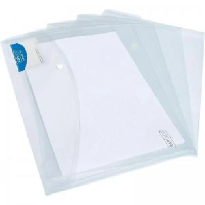 Image of Rapesco ID Popper Wallet A4+ Clear - PK5 - 1629