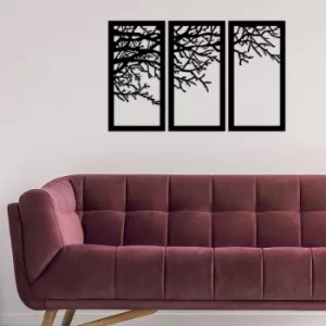 Image of Aga&ccedil; 11 Black Decorative Metal Wall Accessory