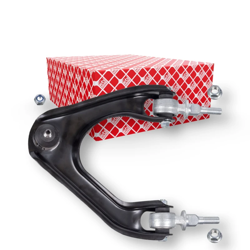 Image of FEBI BILSTEIN 15535 Suspension arm ProKit Control Arm, Sheet Steel, Upper, with ball joint, with rubber mounts Sheet Steel Track Control Arm (273)